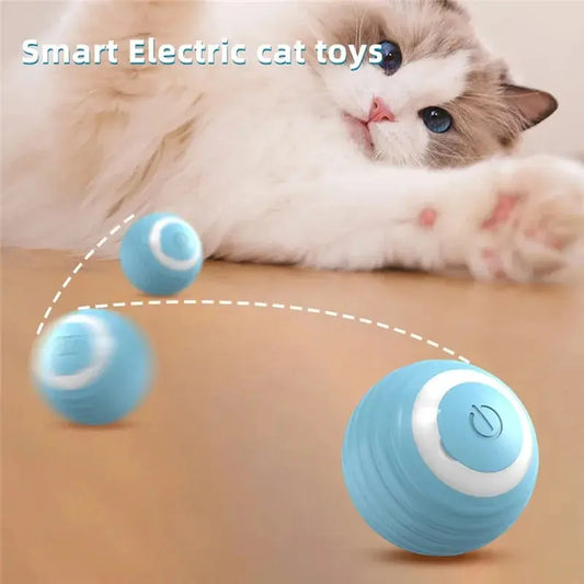 Self-Moving Electric Cat Ball – Interactive Rolling Toy