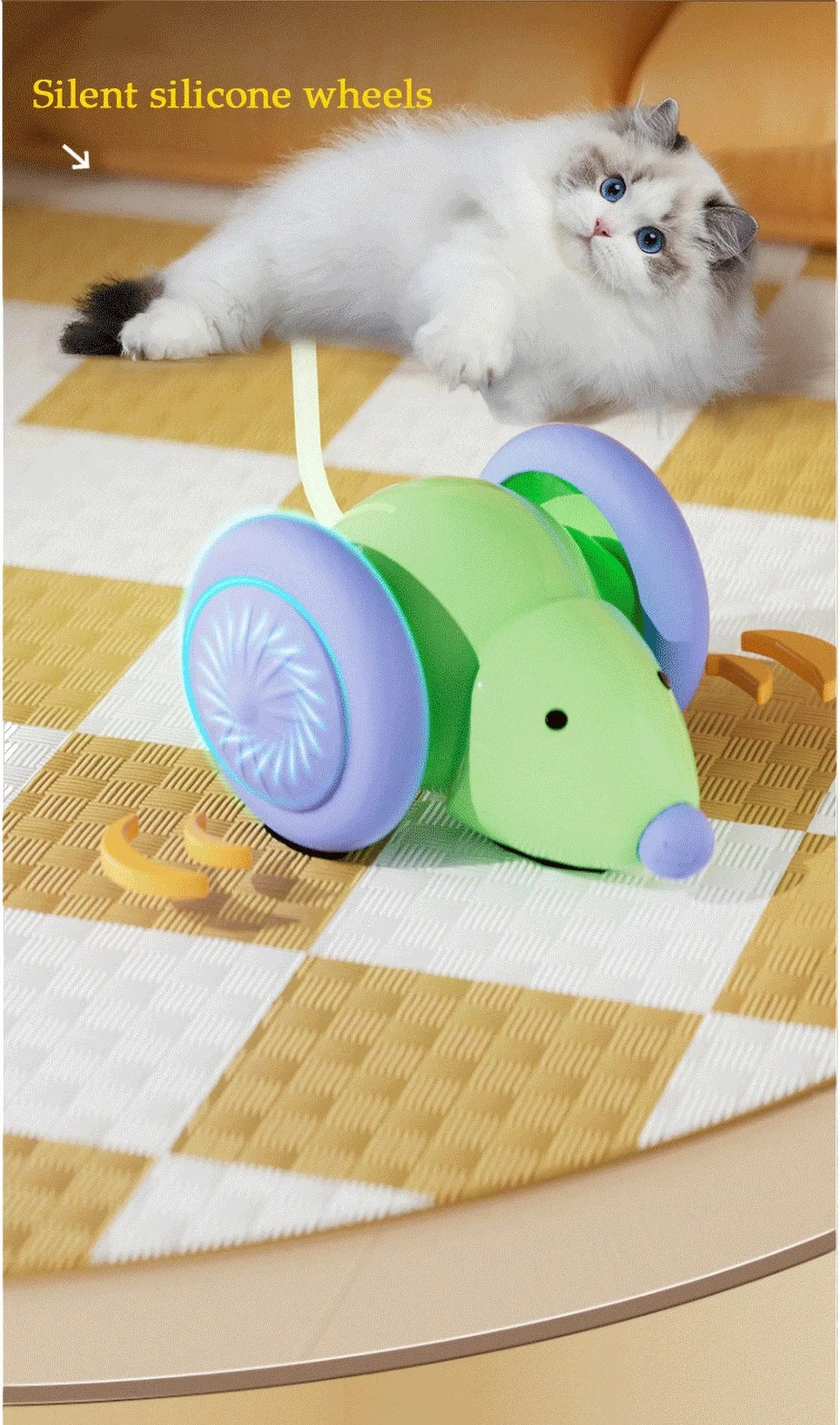 Rechargeable Electric Mouse Toy – Interactive Cat Teaser