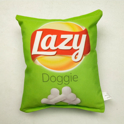 Crisps Plush Dog Toy – Interactive Chew & Teething Toy