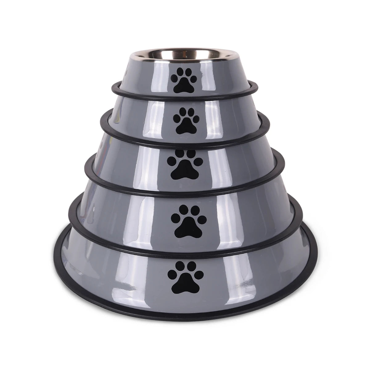 Stainless Steel Pet Food Bowl – Durable & Anti-Fall
