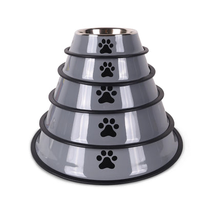 Stainless Steel Pet Food Bowl – Durable & Anti-Fall