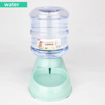 Large Capacity Pet Feeder with Automatic Water Dispenser