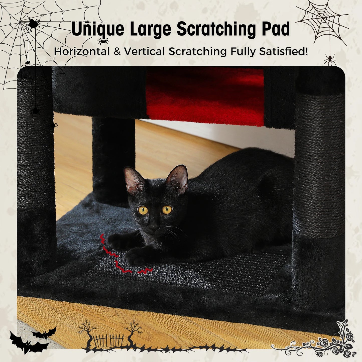 Large Indoor Cat Tree & Tower – Scratching Posts & Hammocks