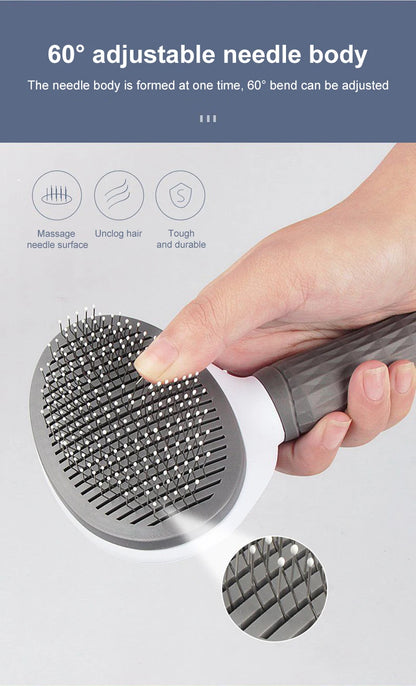 Long-Hair Pet Hair Remover Brush – Dog & Cat Grooming