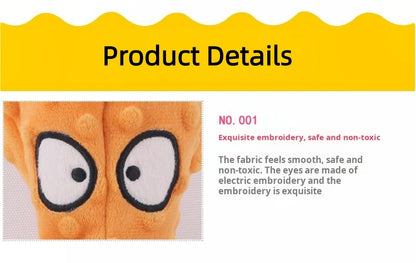 Plush Octopus Dog Toy – Interactive Squeaky Chew Toy