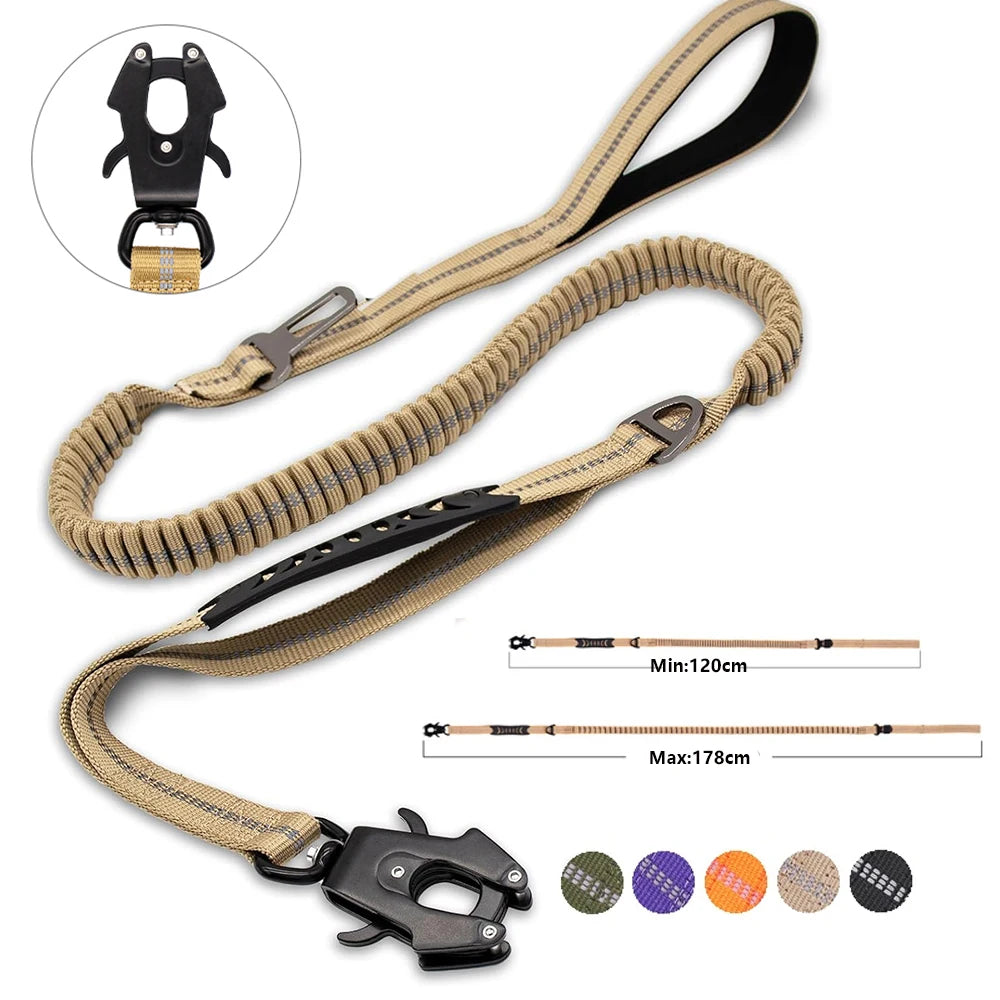 TactiPaw™ Reflective Bungee No-Pull Dog Leash