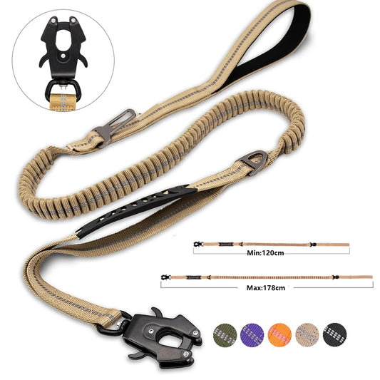 TactiPaw™ Reflective Bungee No-Pull Dog Leash