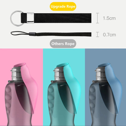 800ml Portable Dog Water Bottle – Travel Feeder