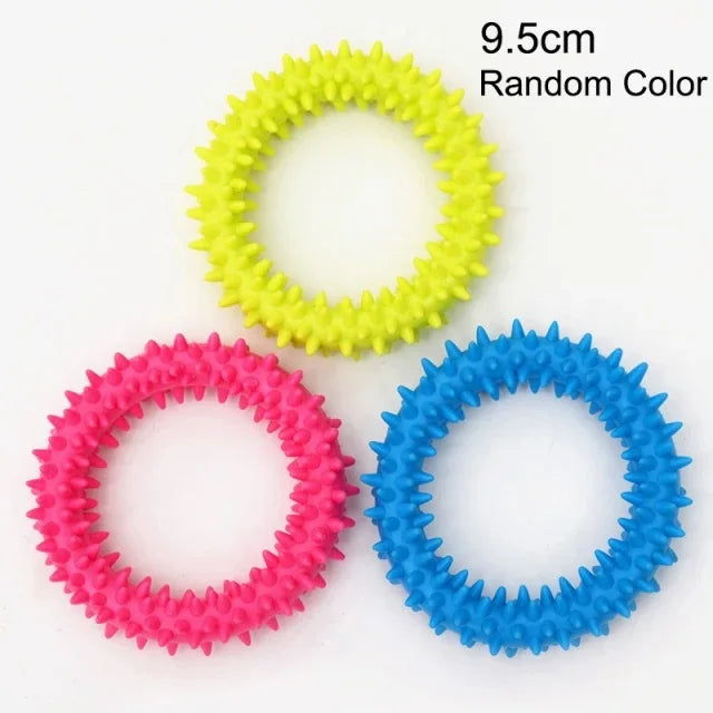Small Dog Rubber Chew Toy – Teeth Cleaning & Training