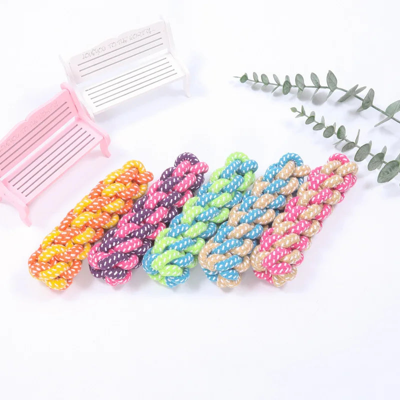 Interactive Cotton Rope Ball Dog Toy – Chew & Play
