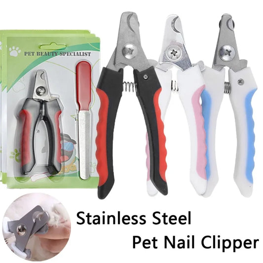 Stainless Steel Pet Nail Clipper – Labor-Saving Dog & Cat Trimmer
