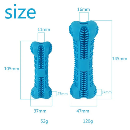 Soft Rubber Dog Chew Toy – Toothbrush & Training Stick