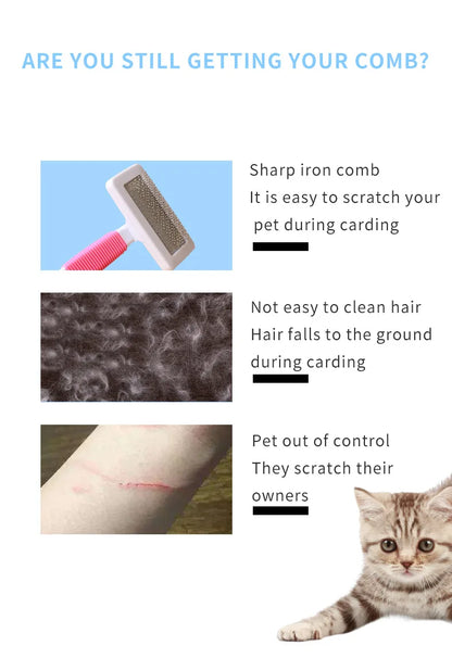 Pet Grooming Glove – Hair Remover & Massage Brush (6 Colors