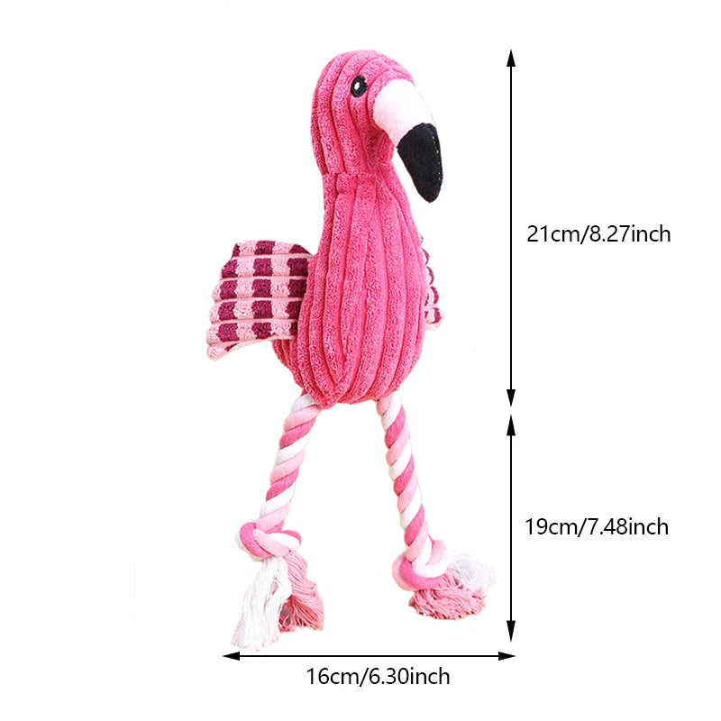 Animal-Shaped Plush Dog Toy – Squeaky Chew Toy