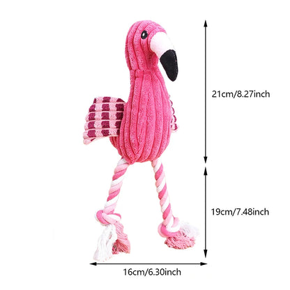 Animal-Shaped Plush Dog Toy – Squeaky Chew Toy