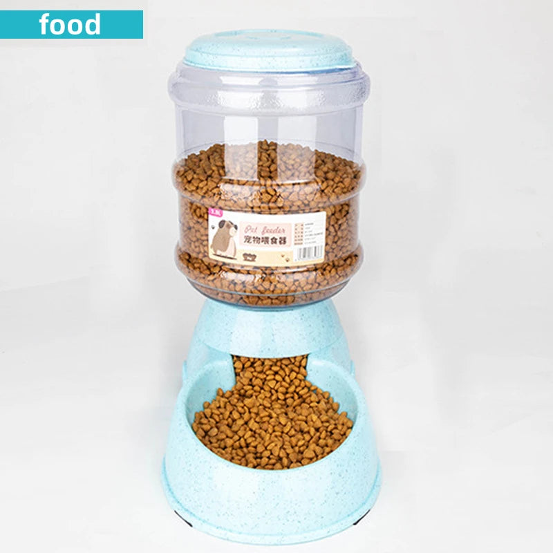 Large Capacity Pet Feeder with Automatic Water Dispenser