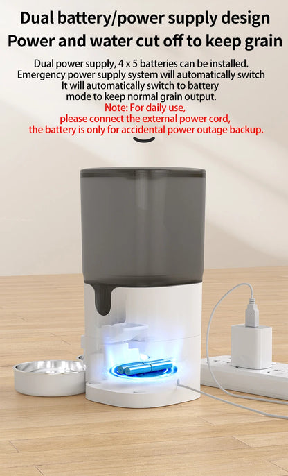 PAPIFEED Smart Automatic Pet Feeder – 7L Capacity with WiFi