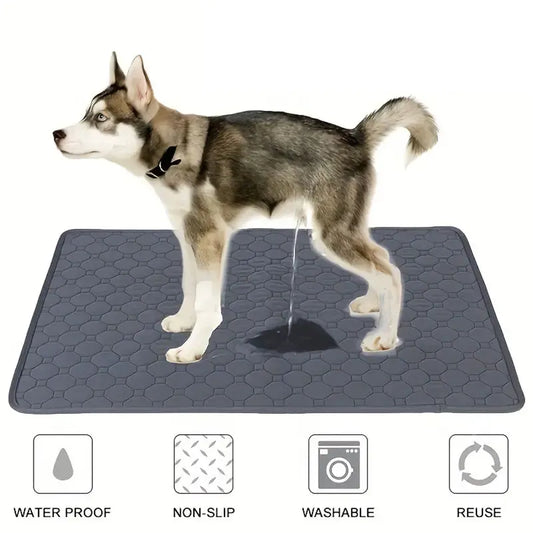 Reusable Waterproof Dog Pee Pad – Absorbent Training Mat