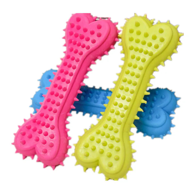 Small Dog Rubber Chew Toy – Teeth Cleaning & Training