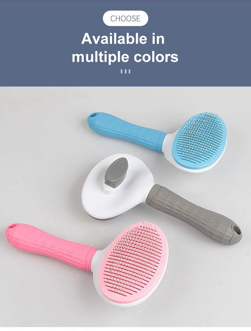 Long-Hair Pet Hair Remover Brush – Dog & Cat Grooming