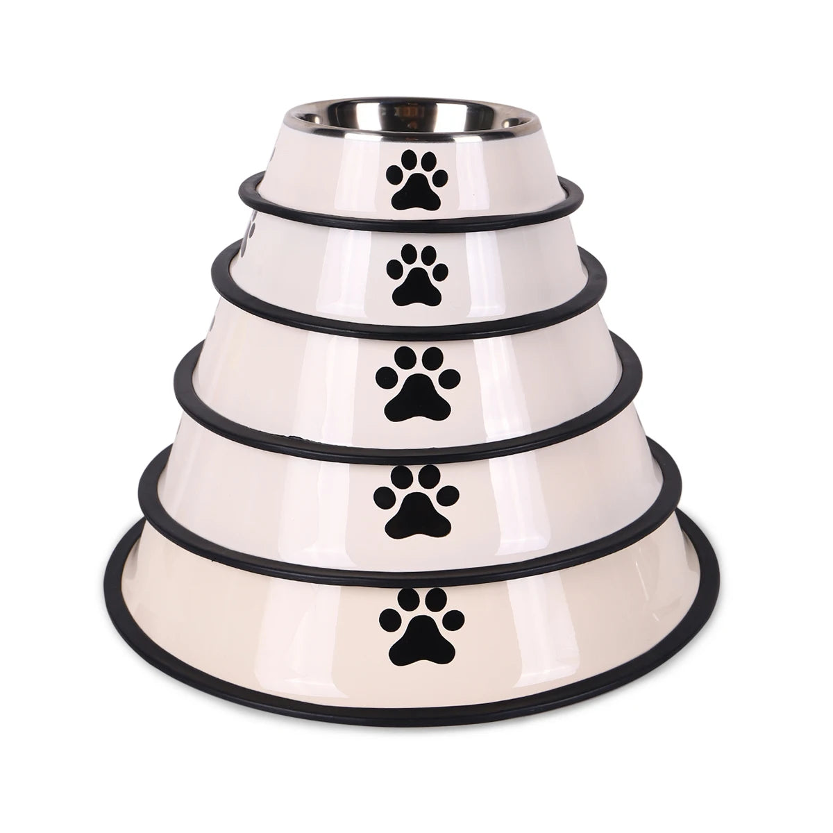 Stainless Steel Pet Food Bowl – Durable & Anti-Fall