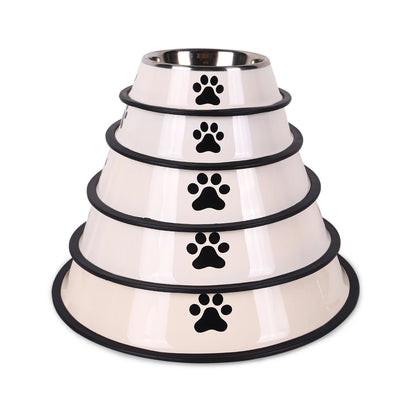 Stainless Steel Pet Food Bowl – Durable & Anti-Fall
