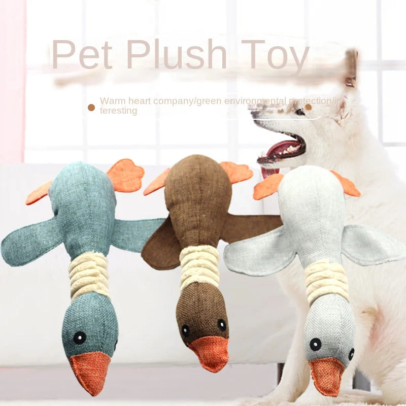 Wild Goose Plush Toy – Squeaky & Bite-Resistant