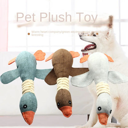 Wild Goose Plush Toy – Squeaky & Bite-Resistant