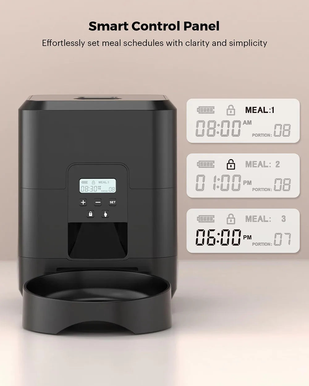 Smart Automatic Pet Feeder with Timed Portion Control