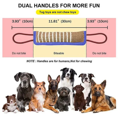 Coarse Jute Dog Chew Stick – Molar & Training Toy