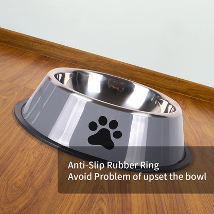 Stainless Steel Pet Food Bowl – Durable & Anti-Fall