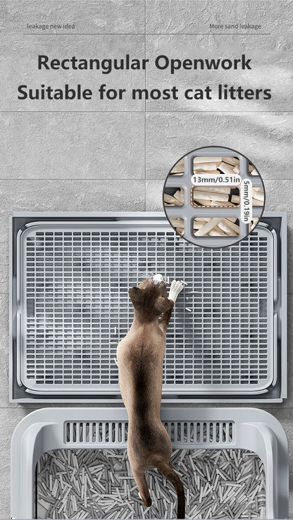Waterproof Double-Layer Cat Litter Mat – Non-Slip & Easy Clean