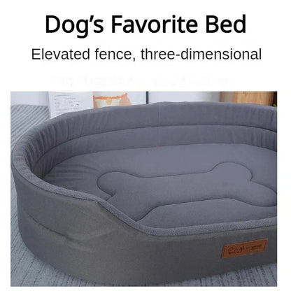 Fluffy Dog & Cat Bed – Sofa Cushion for Small to Large Pets