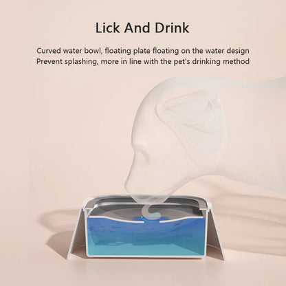 Anti-Spill Pet Water Bowl – Floating Design for Home & Travel