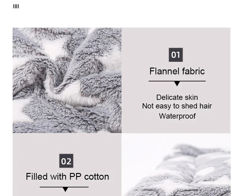 Flannel Pet Sleeping Mat – Cozy Dog & Cat Bed