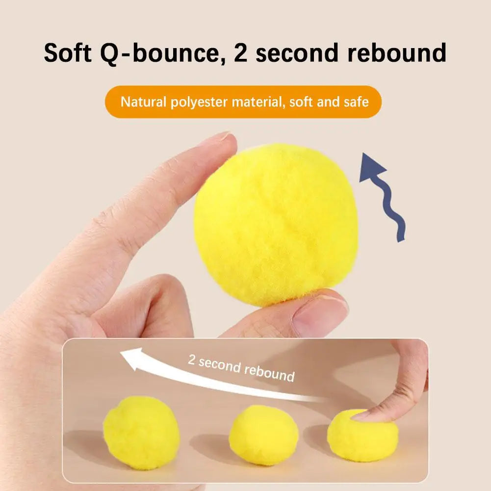 Interactive Cat Launcher Toy – Plush Ball Shooter
