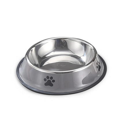 Stainless Steel Pet Food Bowl – Durable & Anti-Fall