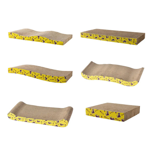 2-in-1 Cat Scratcher Bed – Cardboard Lounge, Scratch Pad & Nest for All Cat Sizes