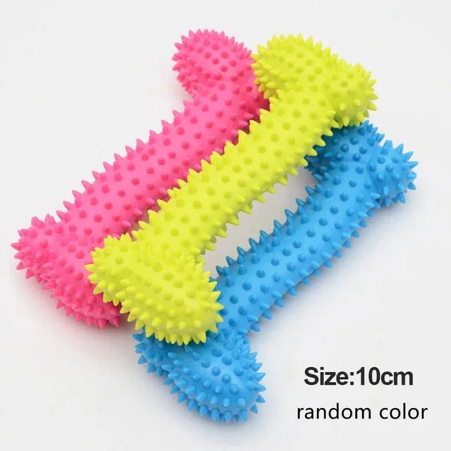 Small Dog Rubber Chew Toy – Teeth Cleaning & Training