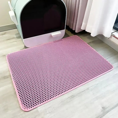 Waterproof Double-Layer Cat Litter Mat – Non-Slip