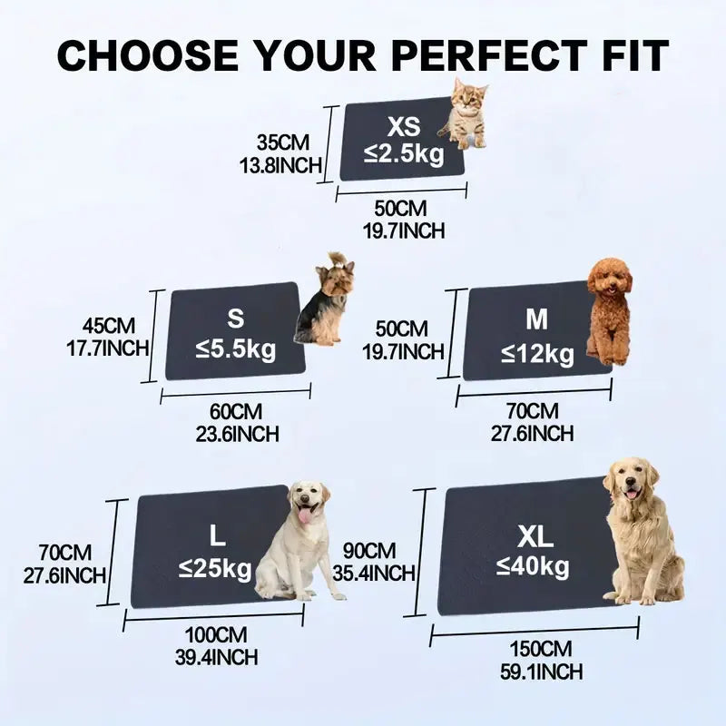 Reusable Waterproof Dog Pee Pad – Absorbent Training Mat