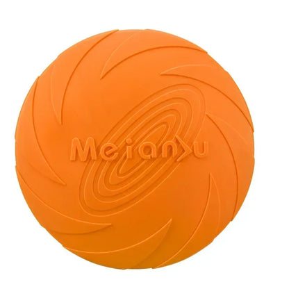 Multicolor Silicone Dog Frisbee – Interactive Flying Disc Toy