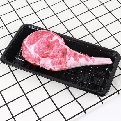 Simulation Squeaky Bone Dog Toy – Steak