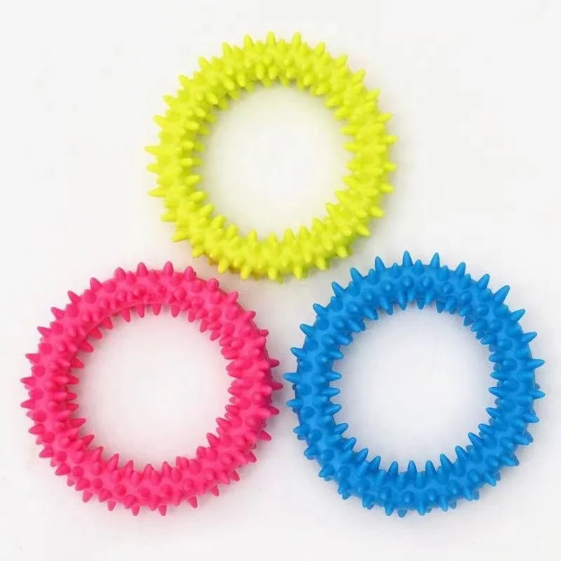 Small Dog Rubber Chew Toy – Teeth Cleaning & Training