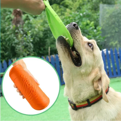 Multicolor Silicone Dog Frisbee – Interactive Flying Disc Toy