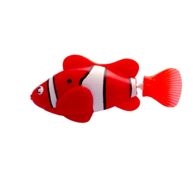 LED Robot Fish Cat Toy – Interactive Swimming Light-Up