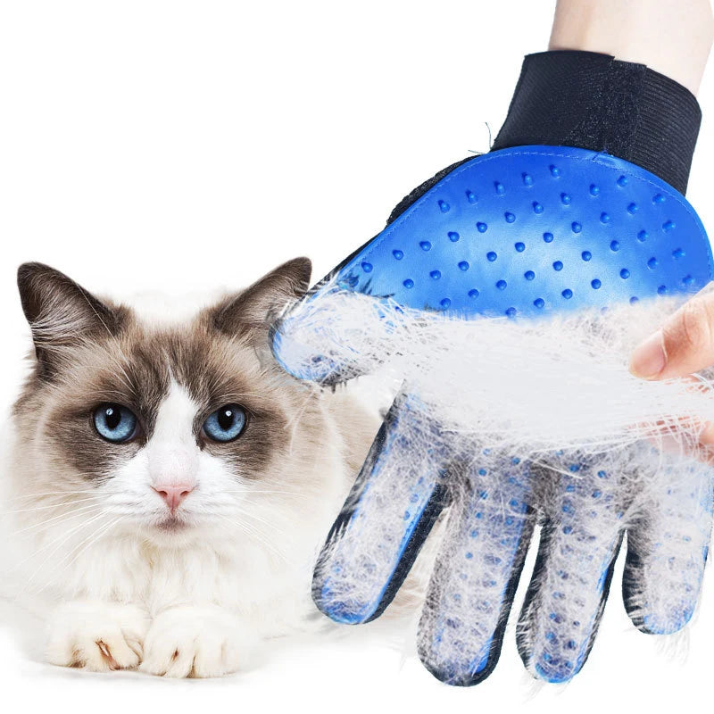 Pet Grooming Glove – Hair Remover & Massage Brush (6 Colors