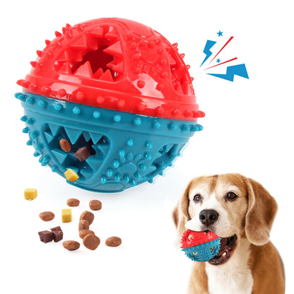 Interactive Chew Ball Dog Toy – Teeth Cleaning & Food Dispensing