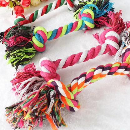 Cotton Rope Knot Dog Toy – Durable Chew & Teething Toy