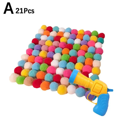Interactive Cat Launcher Toy – Plush Ball Shooter